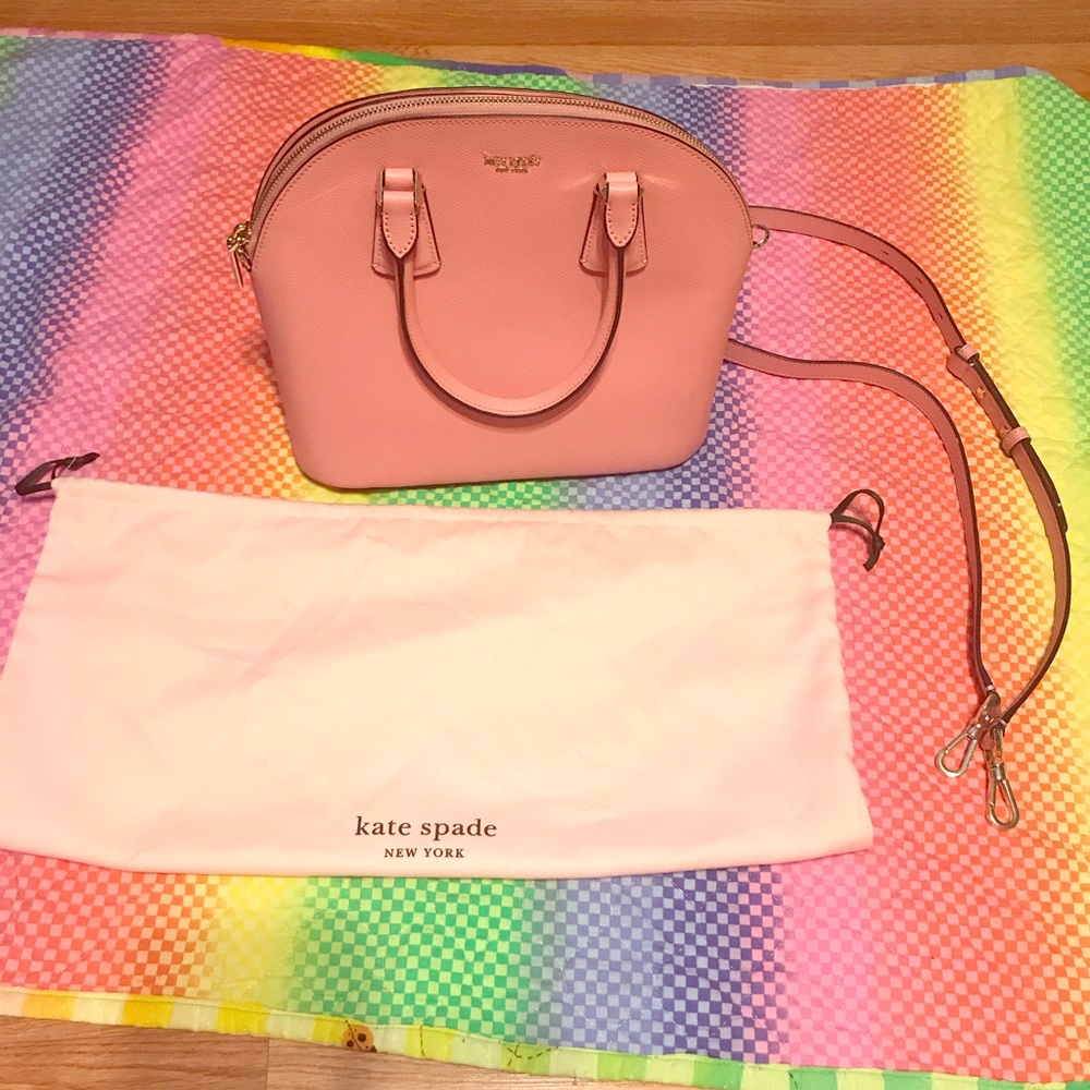 Kate Spade large Sylvia Dome Purse  - Rococo Pink